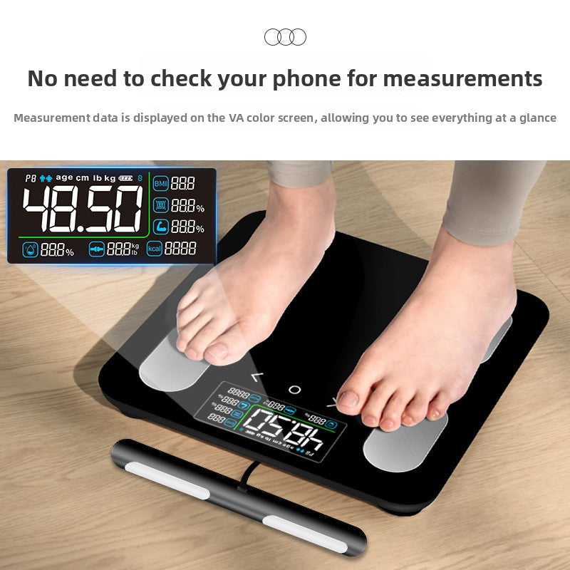 8-Electrode Smart Body-Fat Scale