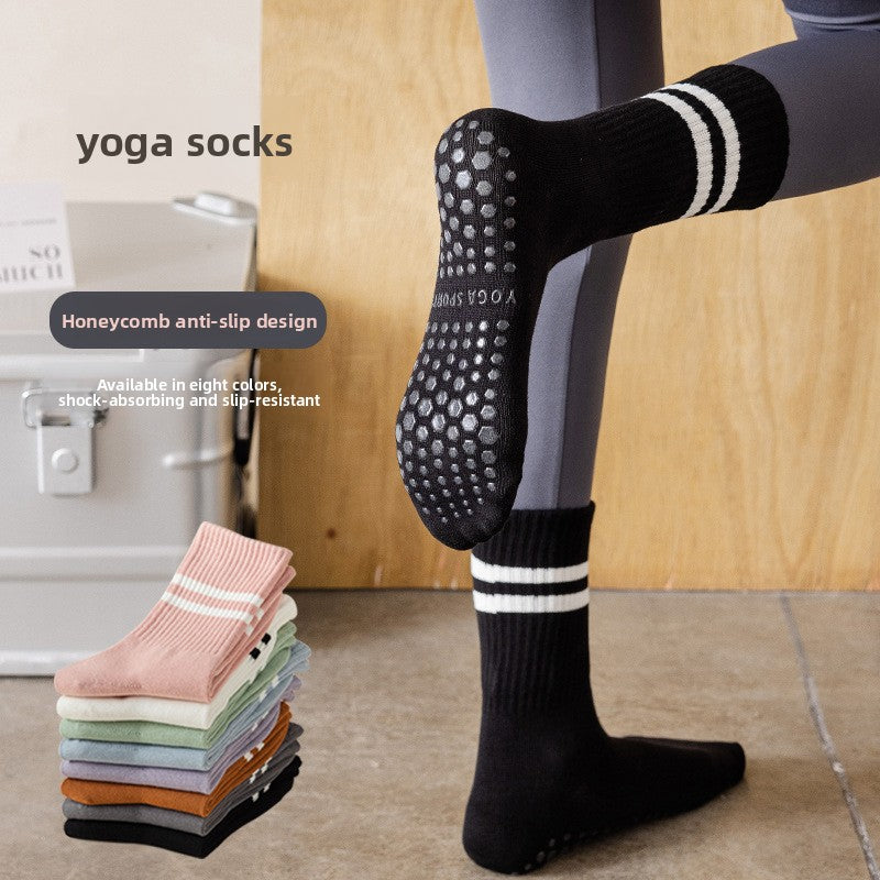 Women's Striped Non-Slip Yoga Socks