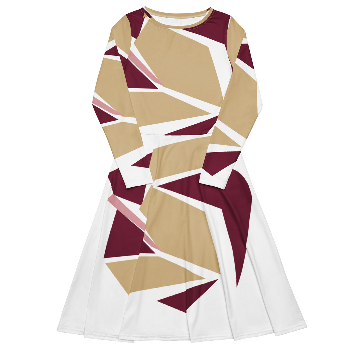 Long Sleeve Midi Dress – Design 25 – angle 5