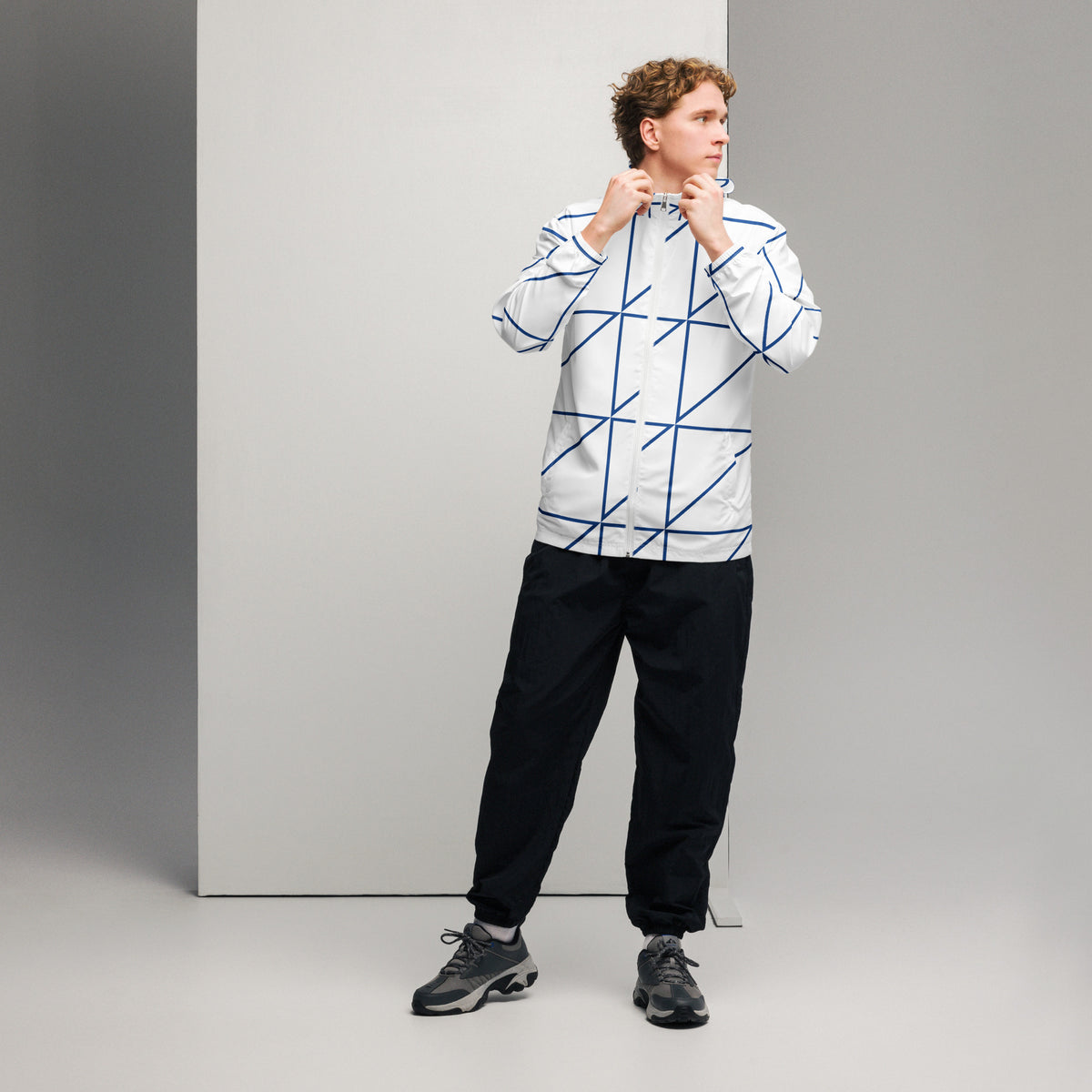 Men’s Windbreaker – Design 16 – angle 2
