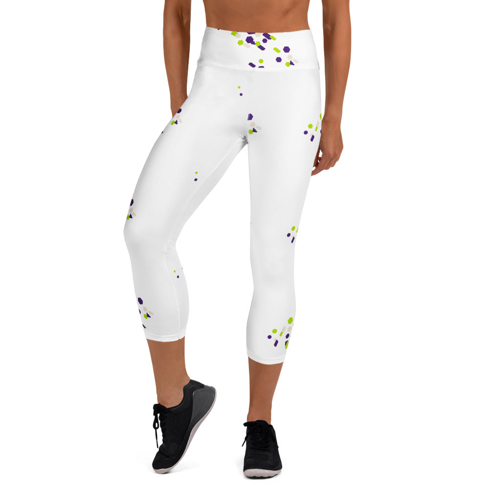 Yoga Capri Leggings – Design 41 – angle 4