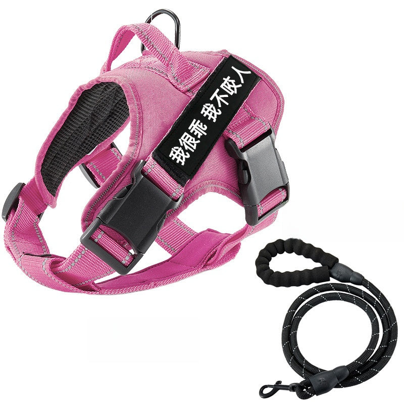 Adjustable Dog Harness with Reflective Leash