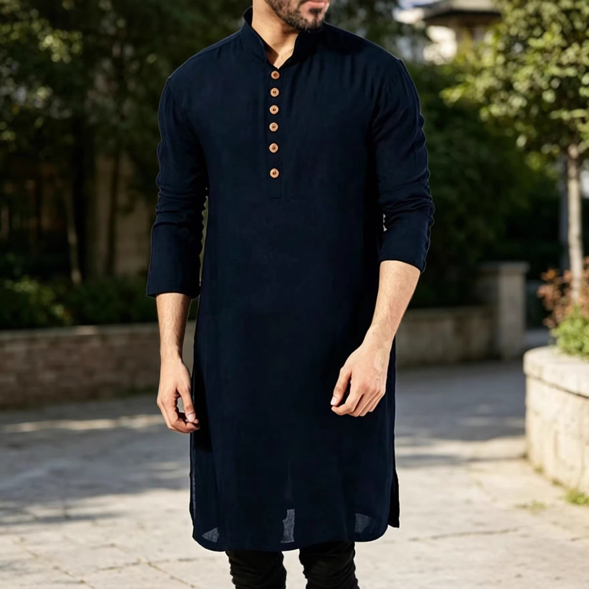 Mens Casual Long Sleeve Shirt