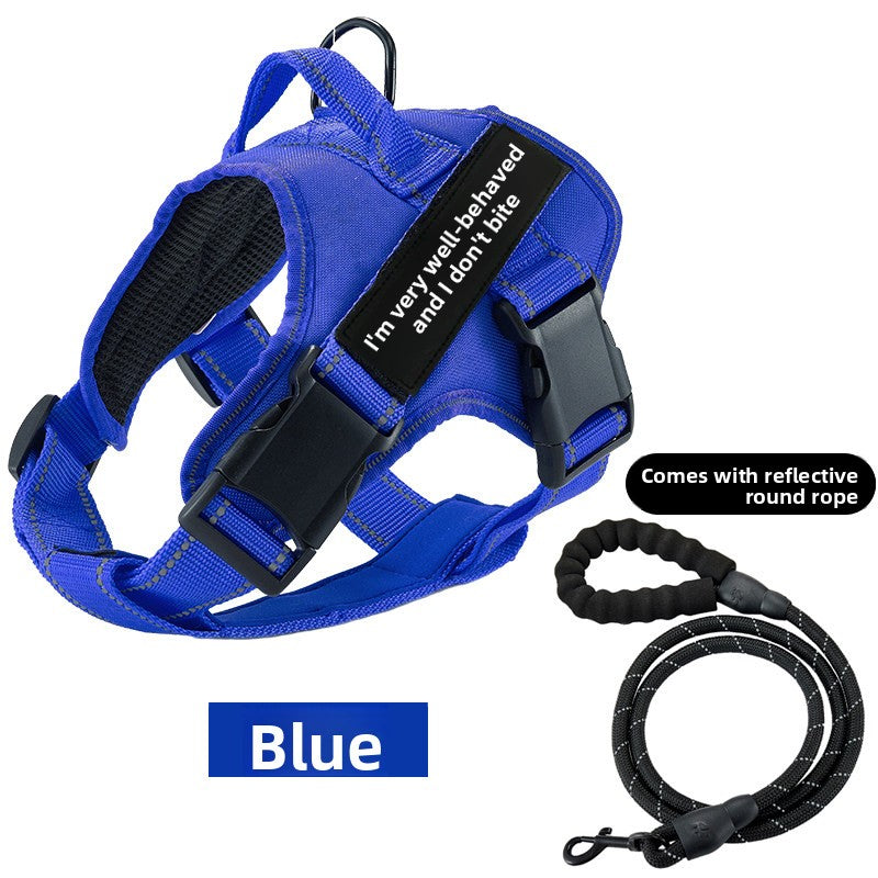 Adjustable Dog Harness with Reflective Leash