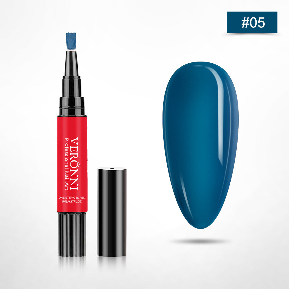 12-Color One-Step Nail Gel Pen