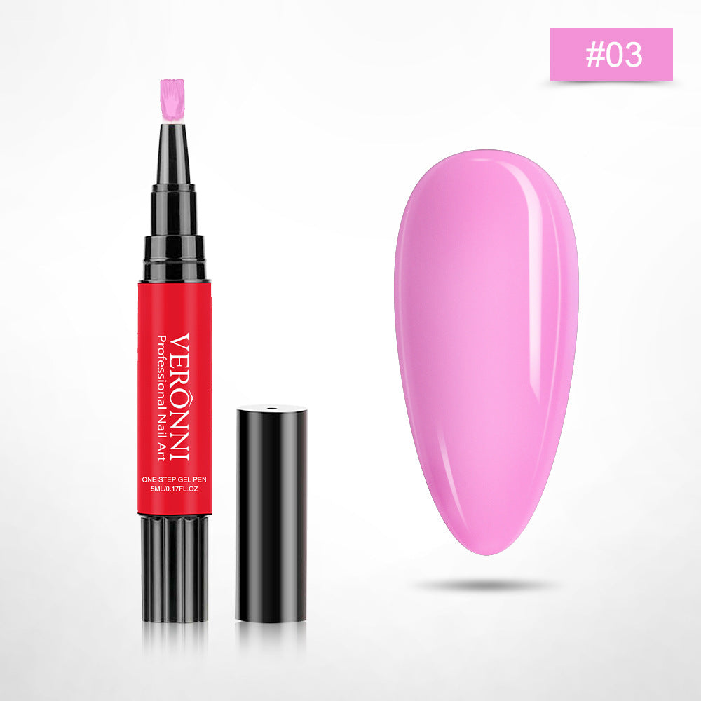 12-Color One-Step Nail Gel Pen