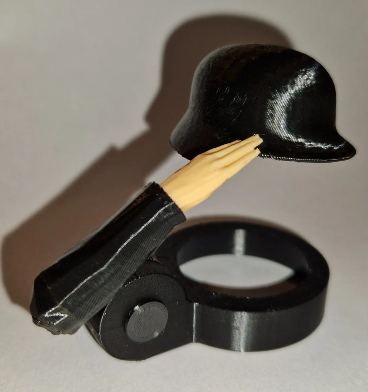 Soldier Salute Beer Bottle Helmet – Hand Design