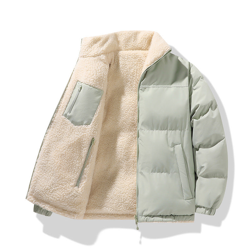 Reversible Stand Collar Winter Coat