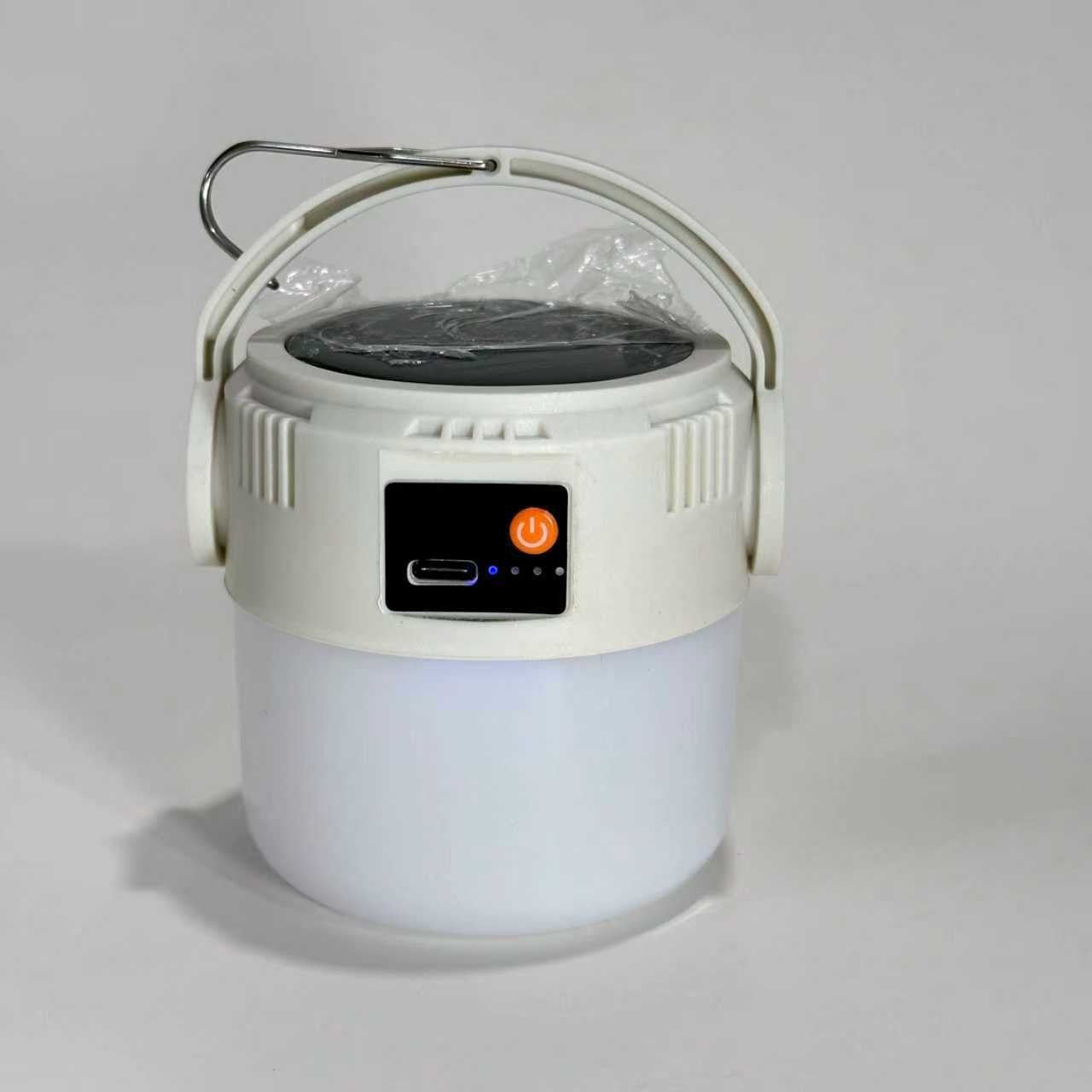 Solar Rechargeable Camping Light with LED Illumination