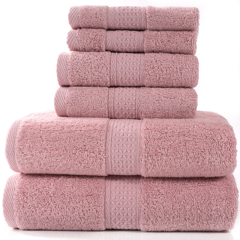 Cotton Bath Towel Set Absorbent Soft Combed