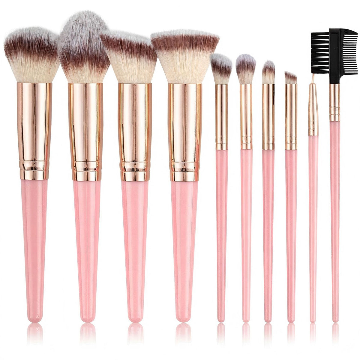 Makeup Brush Set with Cosmetic Bag