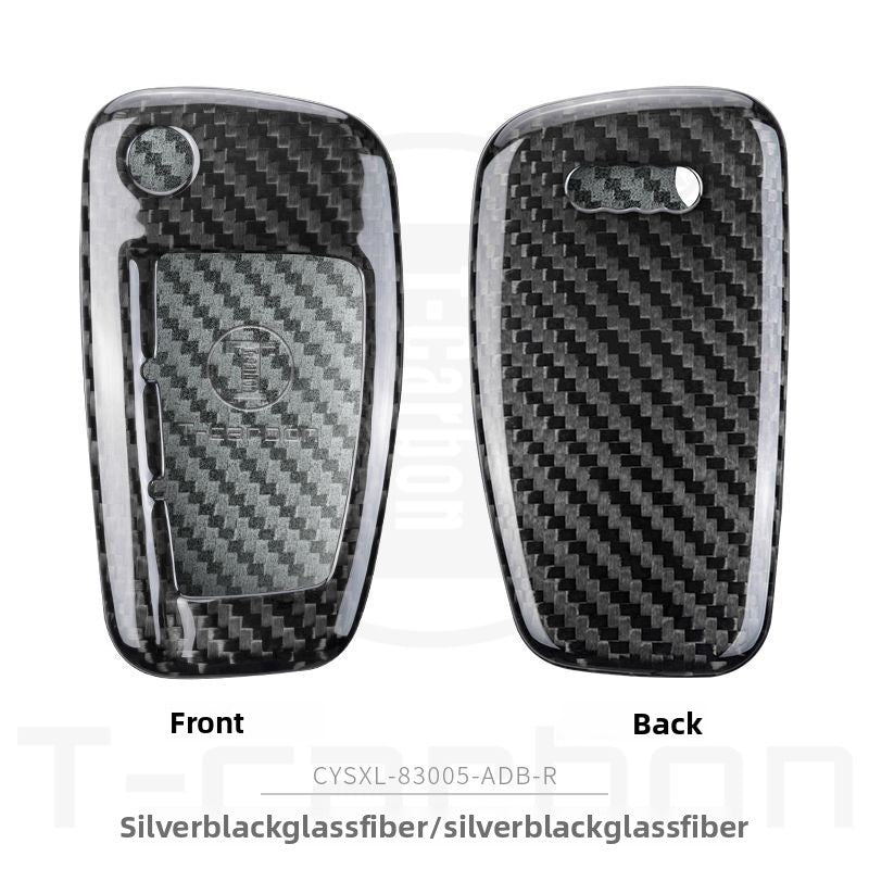 Audi Carbon Fiber Key Fob Protective Cover
