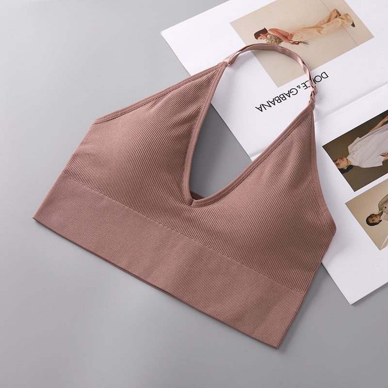 Adjustable Halter Backless Bra