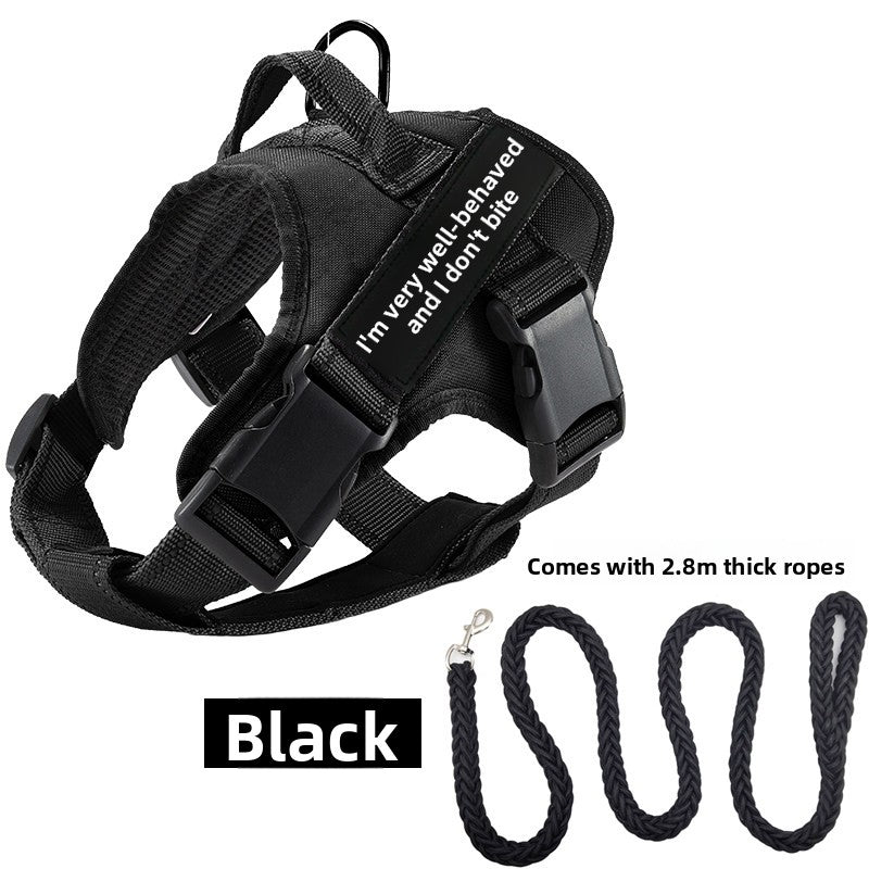 Adjustable Dog Harness with Reflective Leash