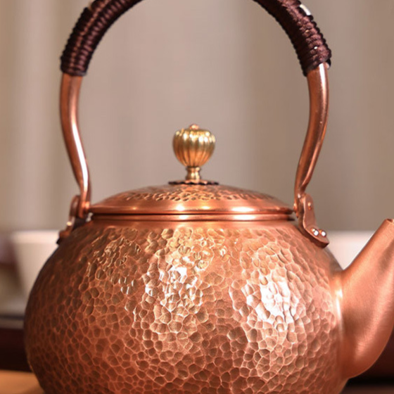 Copper teapot and kettle