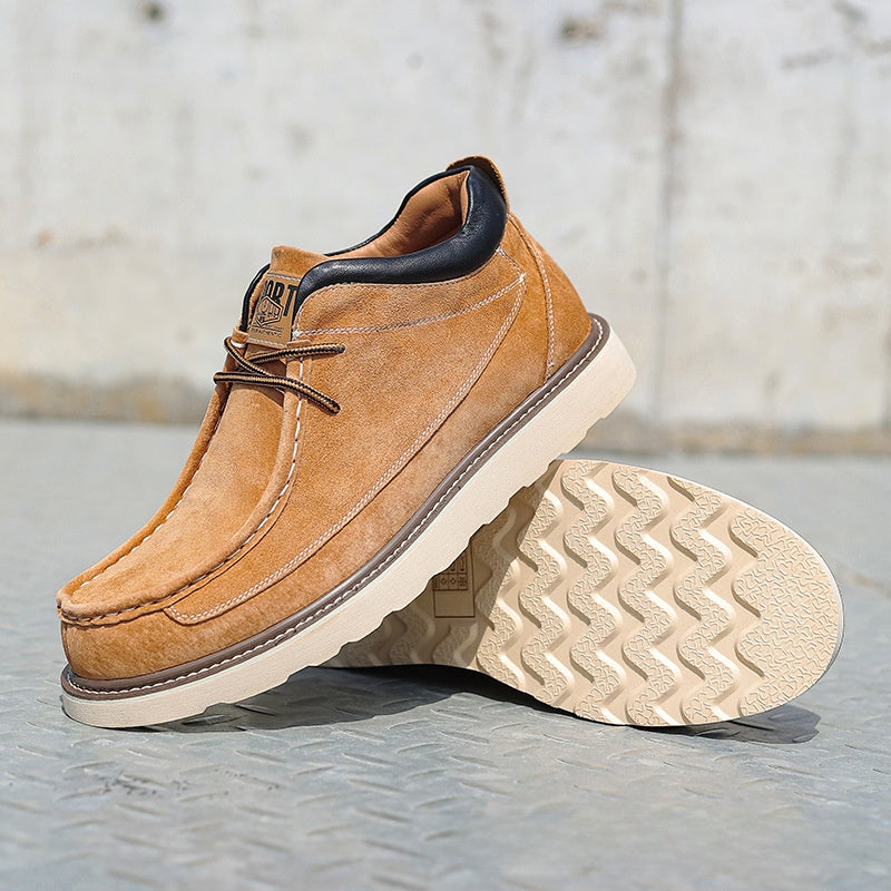 Men's Pigskin Leather Ankle Boots