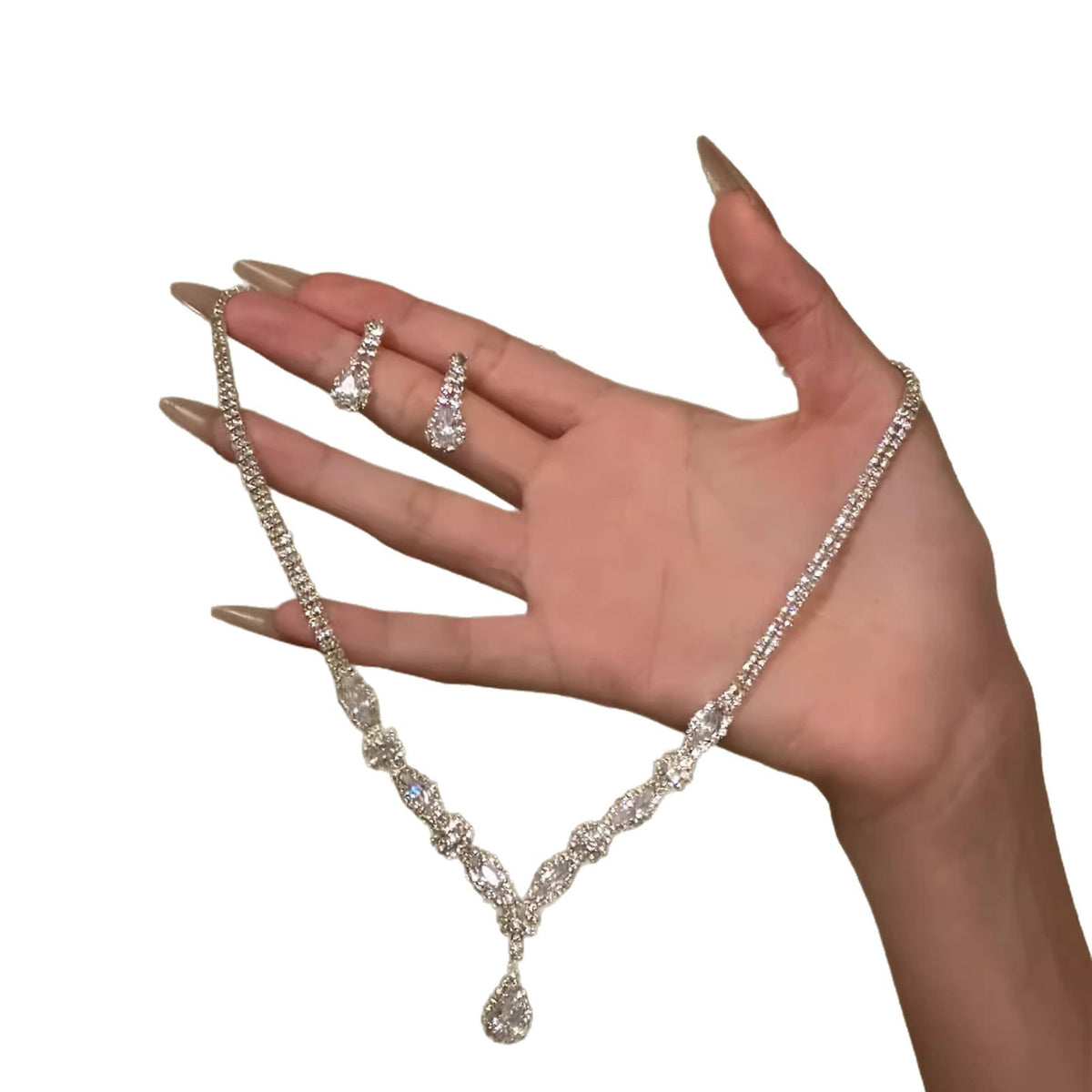 Luxury Necklace & Earrings Jewelry Set