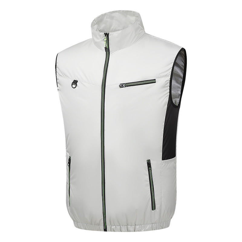 Cooling Fan Vest for Summer Outdoor Work Heat Protection