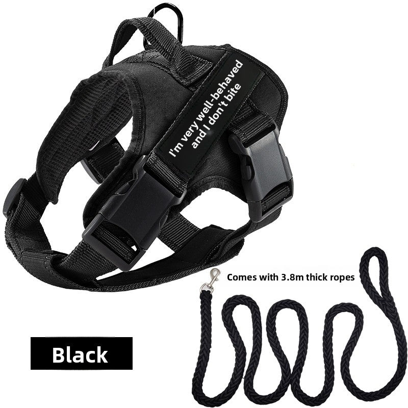 Adjustable Dog Harness with Reflective Leash