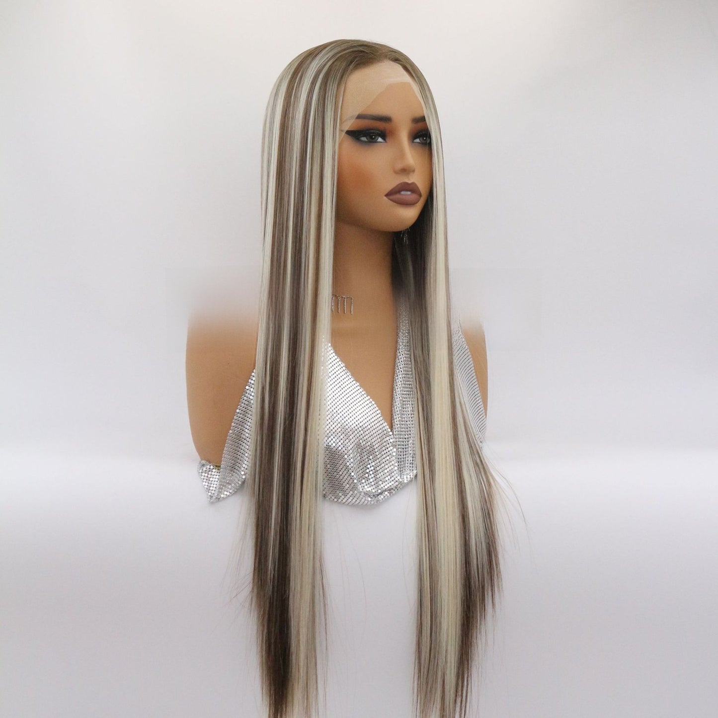 Women's Headgear High Temperature Silk Front Lace Wig Headgear