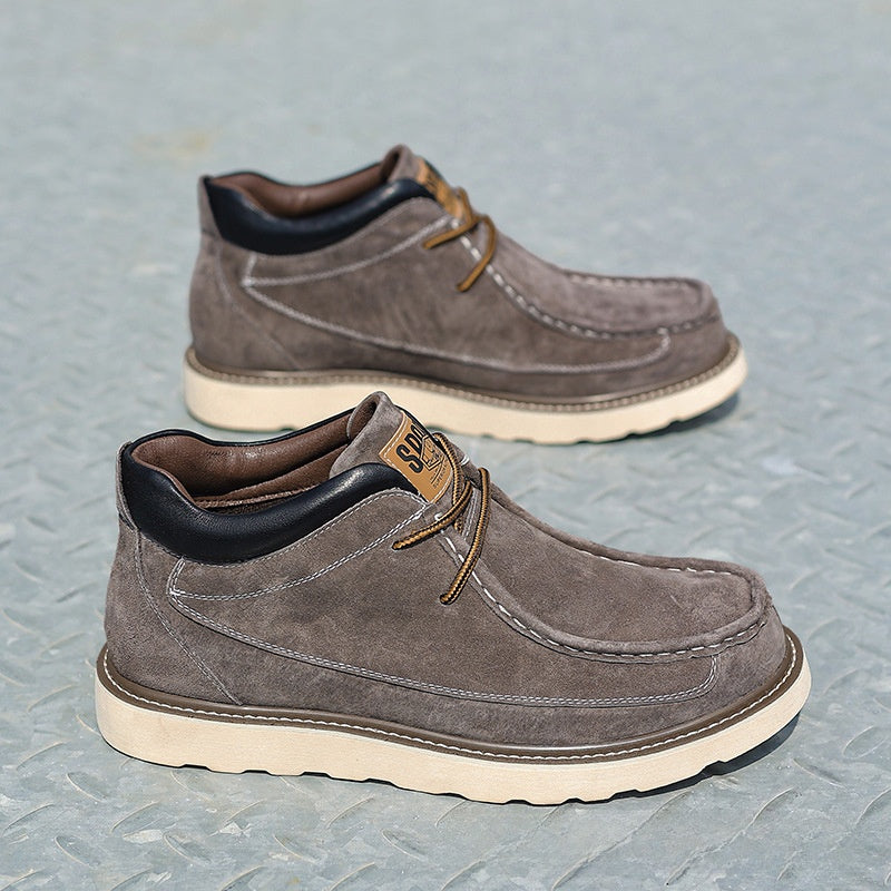 Men's Pigskin Leather Ankle Boots