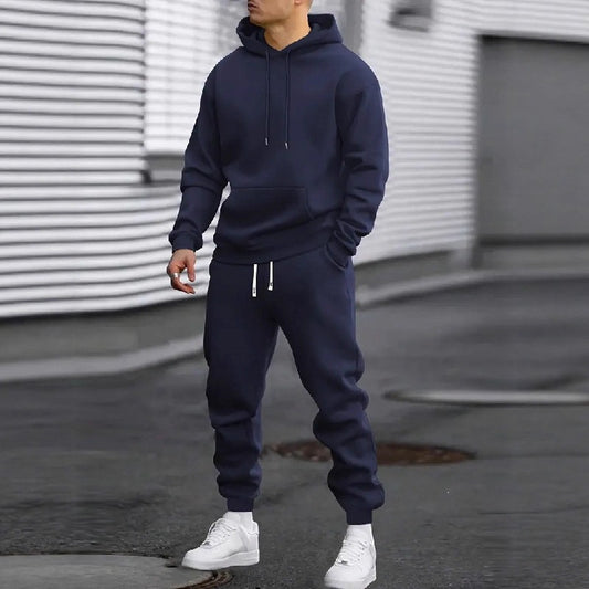 Men’s Hooded Sweatshirt and Pants Set