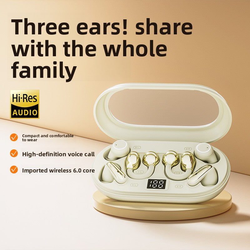 Multi-Function Bluetooth Earbuds with Clear Case