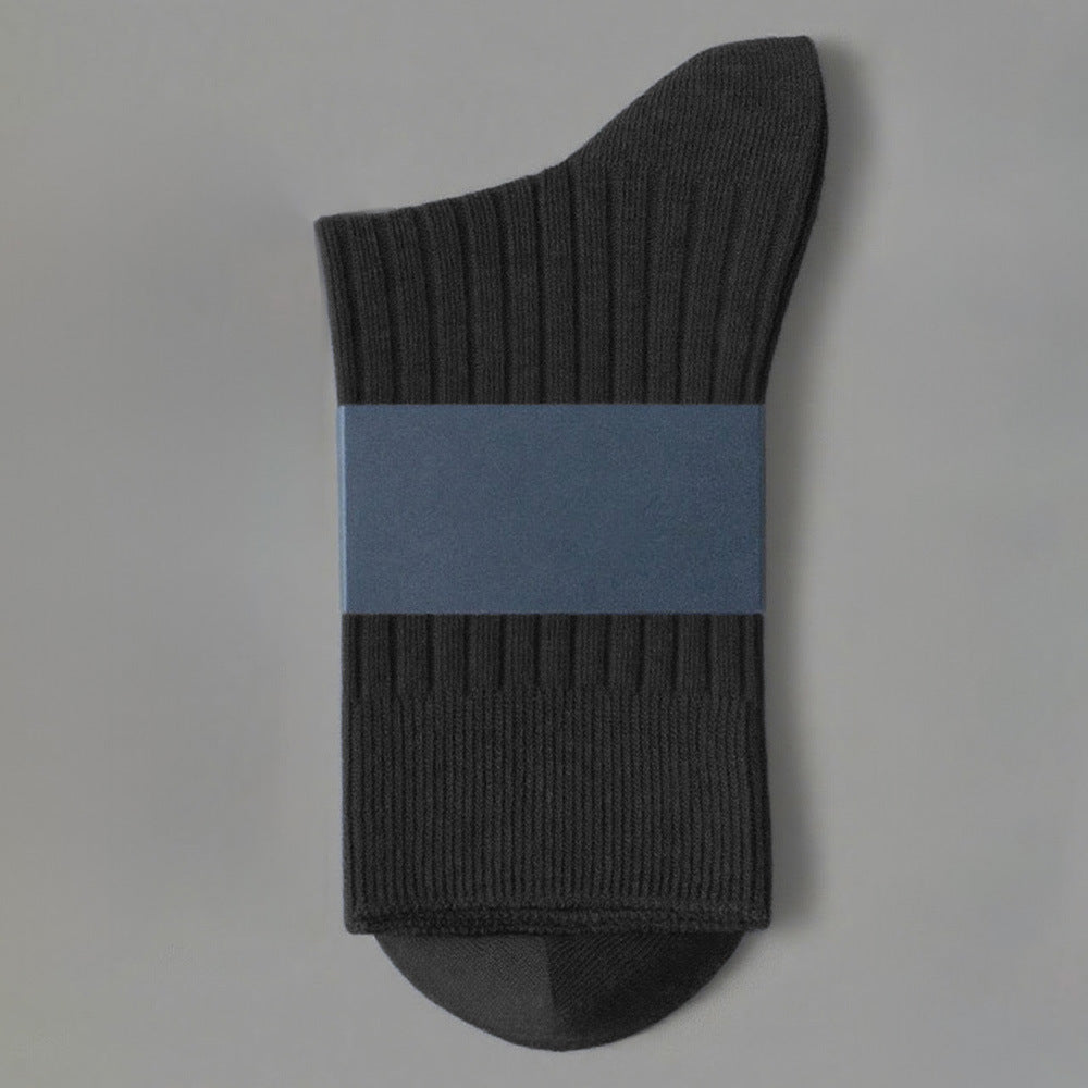 Men's Thickened Cotton Business Socks - 5 Pairs