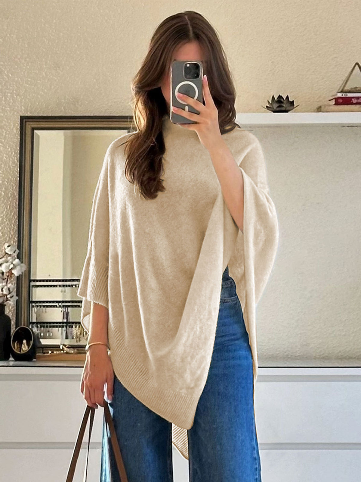 Womens Elegant Wool Blend Shawl