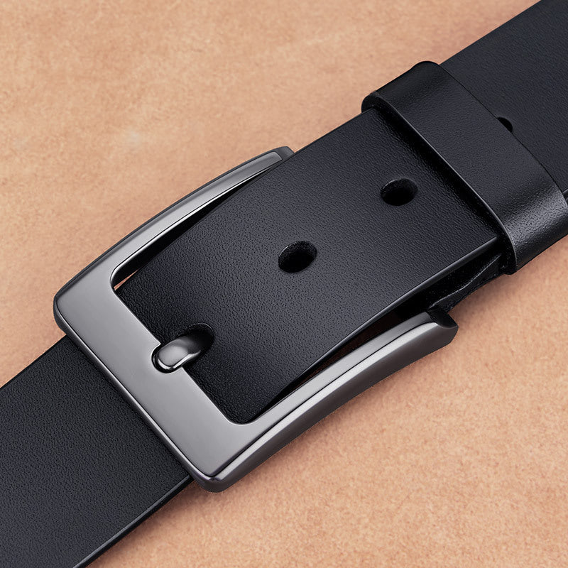 Men's Genuine Leather Pin-Buckle Belt