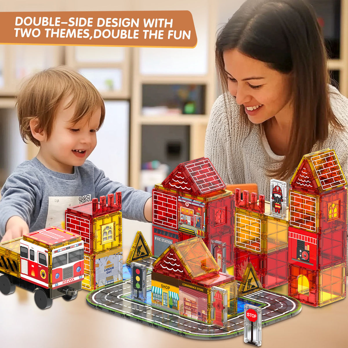 Magnetic Tiles Building Toys for Kids – angle 4