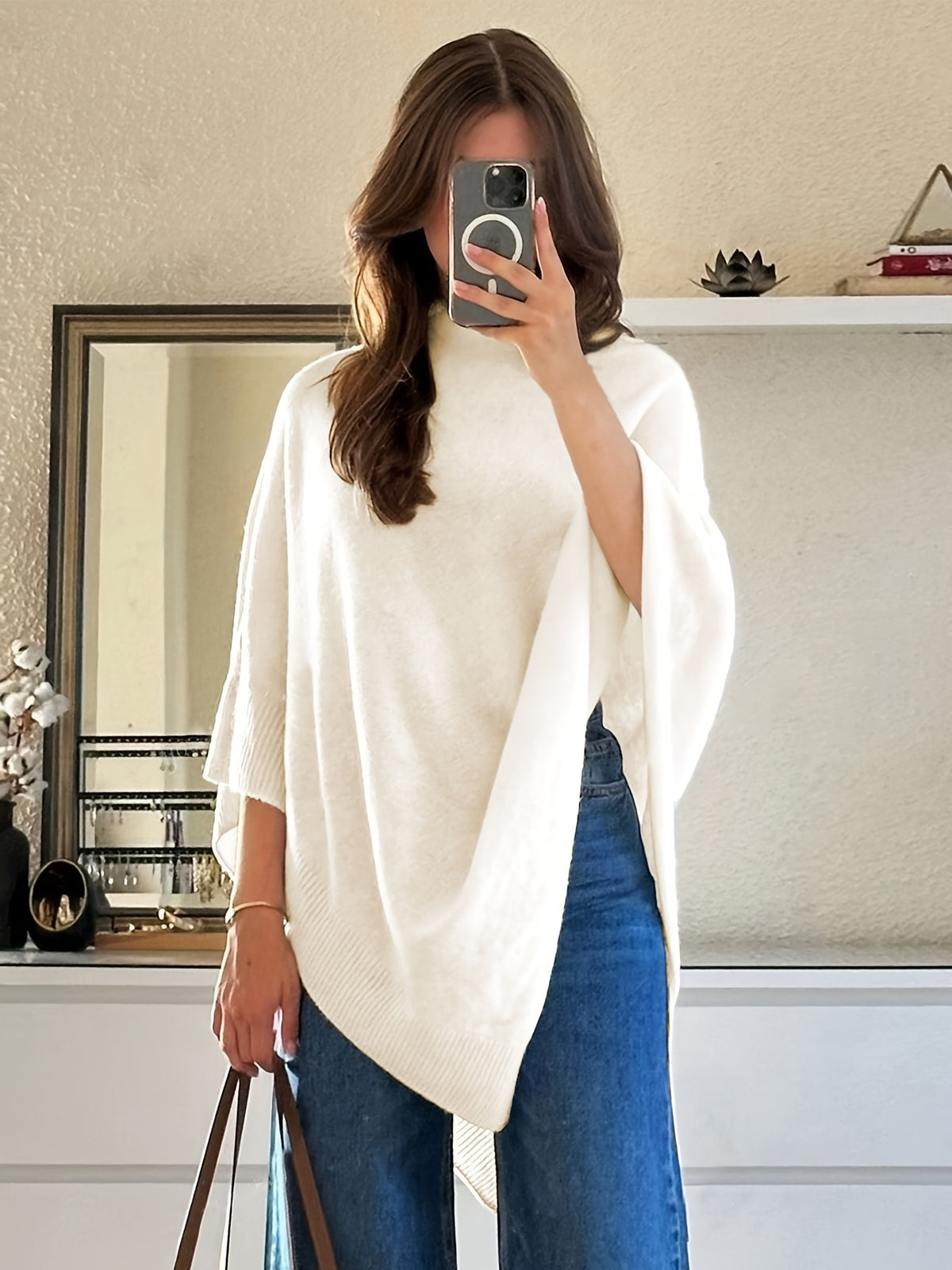 Womens Elegant Wool Blend Shawl
