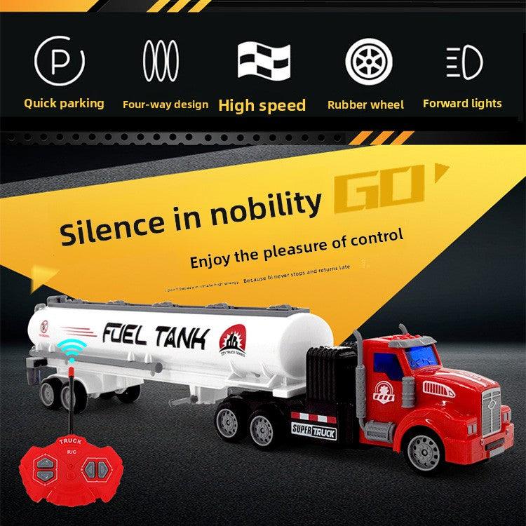 Children's remote-controlled semi-trailer toy car product image