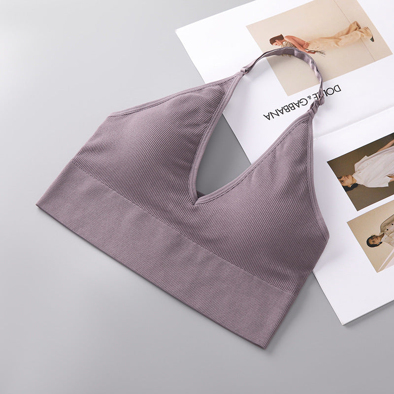 Adjustable Halter Backless Bra