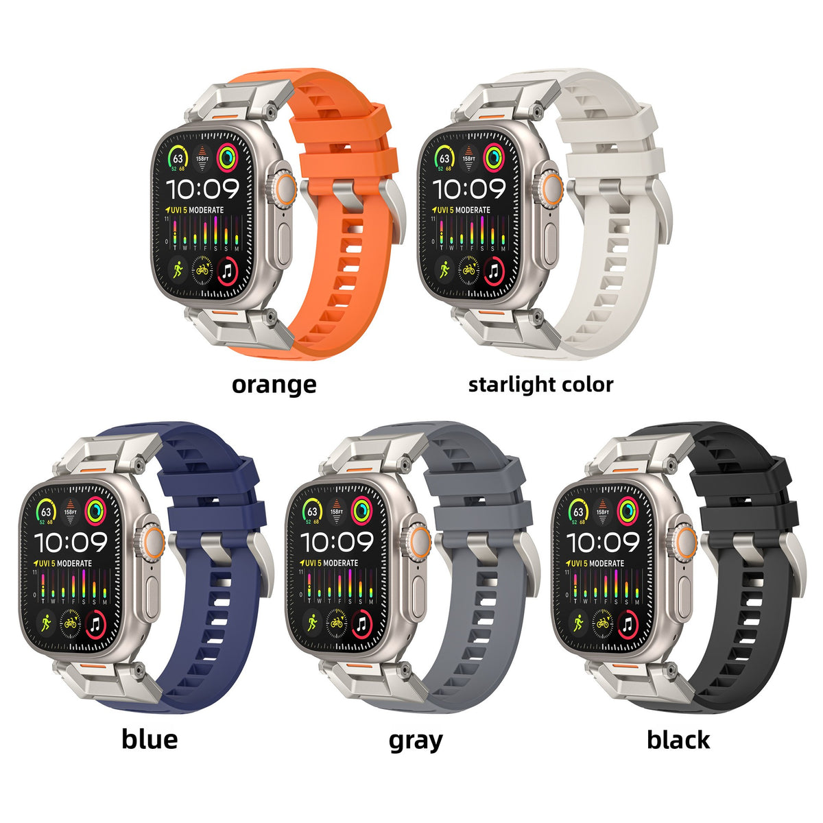 Fluoro-Rubber Smartwatch Strap