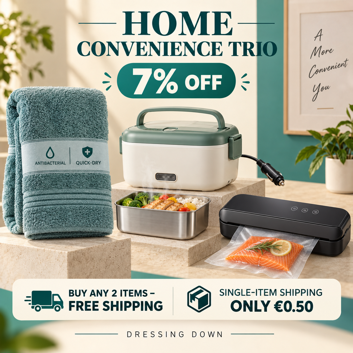Home Convenience Trio – 7% Off