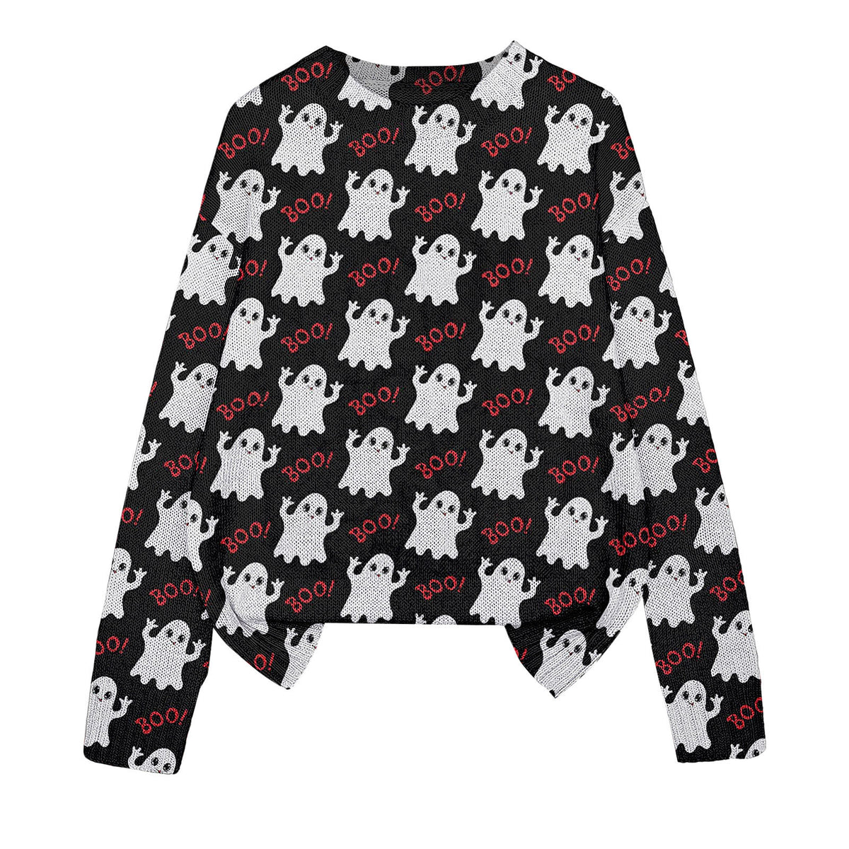 Halloween 3D-Print Crew-Neck Sweater
