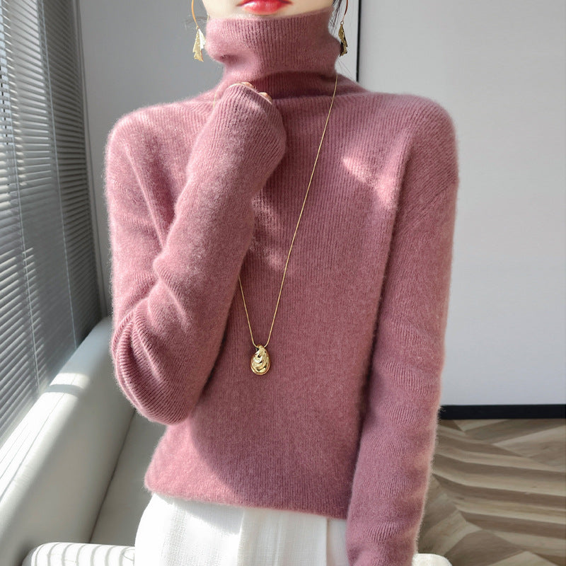 Women's Slim-Fit Soft Turtleneck Sweater