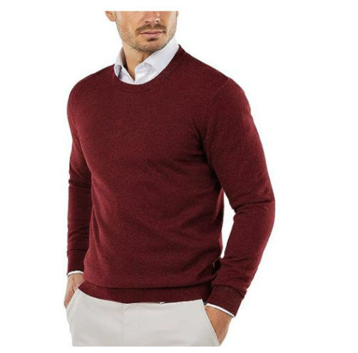 Men's Long-Sleeve Knit Sweater