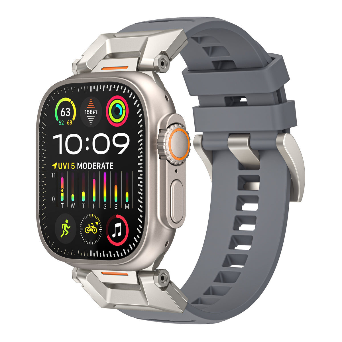 Fluoro-Rubber Smartwatch Strap