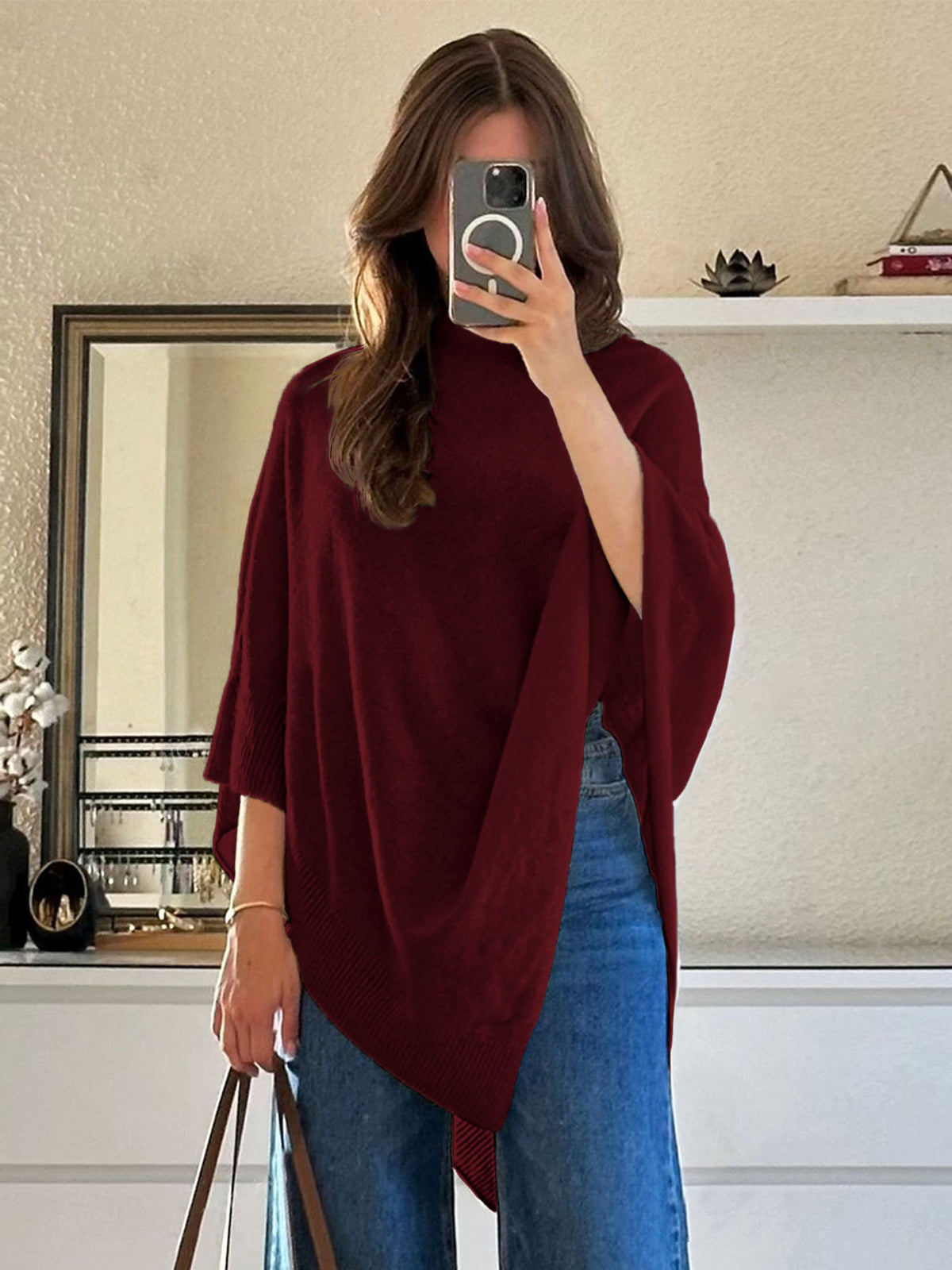 Womens Elegant Wool Blend Shawl