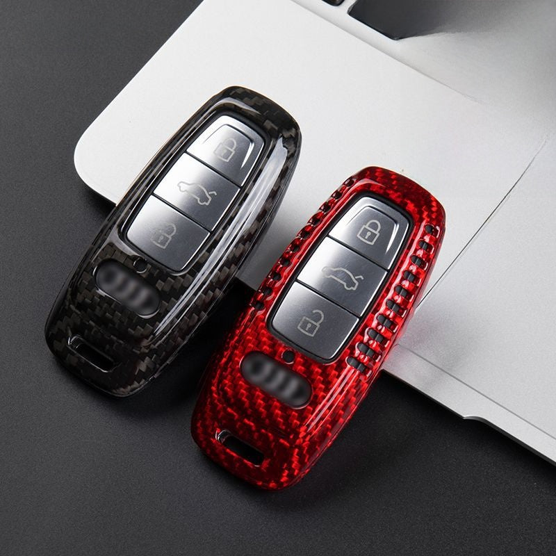 Audi Carbon Fiber Key Fob Protective Cover
