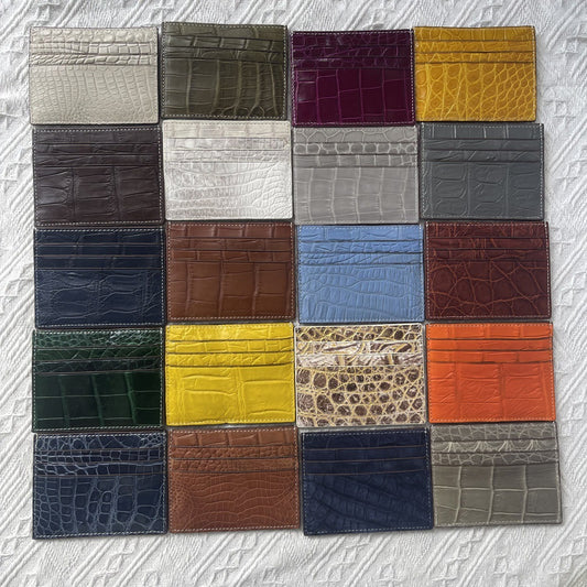 Genuine Crocodile Leather Card Holder