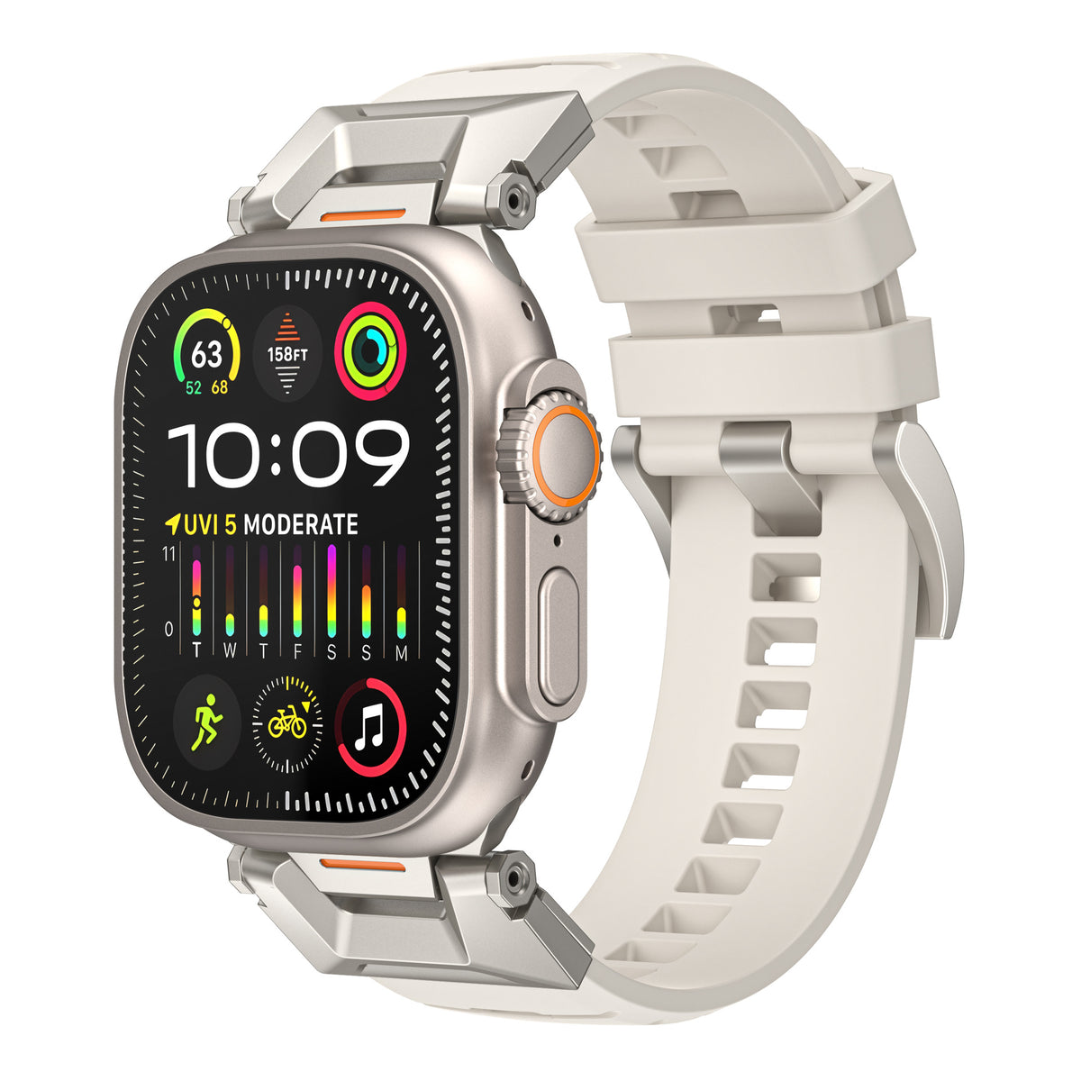 Fluoro-Rubber Smartwatch Strap