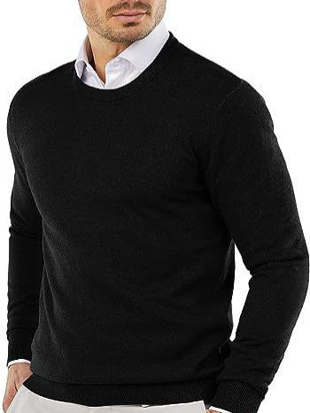Men's Long-Sleeve Knit Sweater