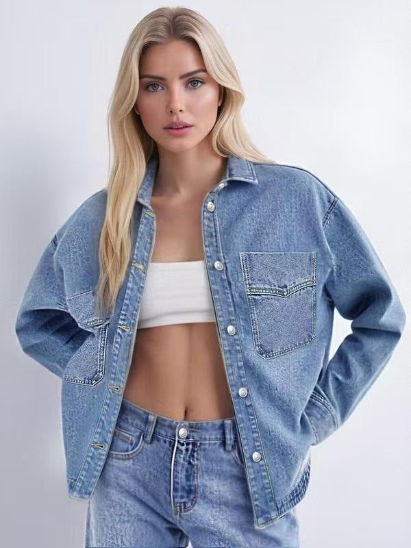 Split Denim Shirt