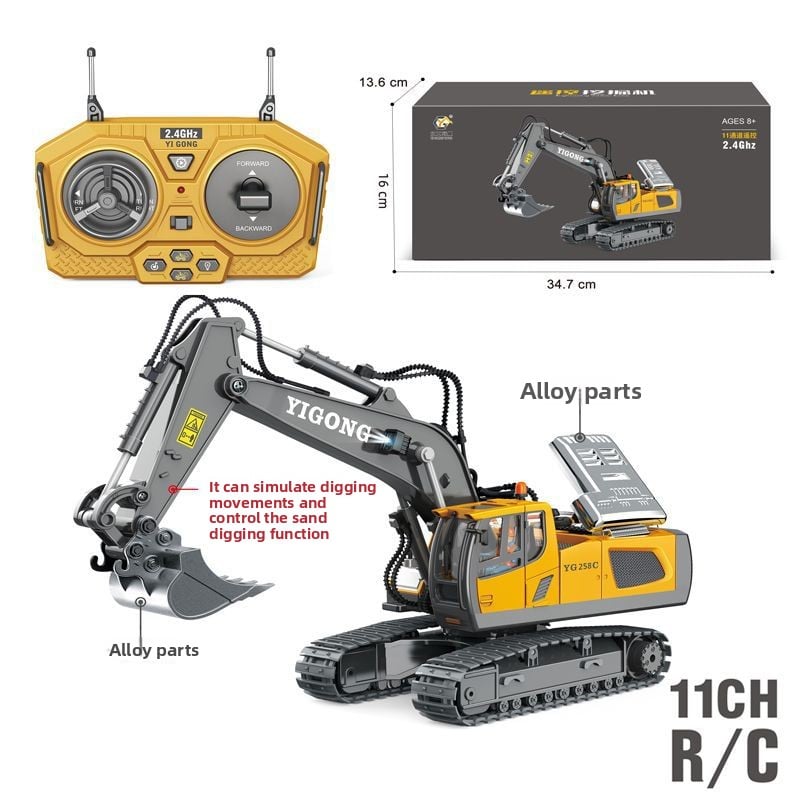 Remote Control Construction Vehicle Toy Set – angle 2