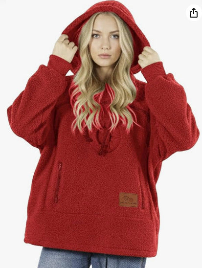 Unisex Fleece-Lined Pullover Hoodie