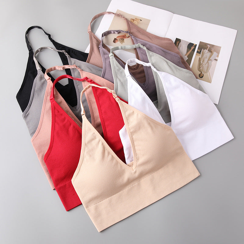 Adjustable Halter Backless Bra