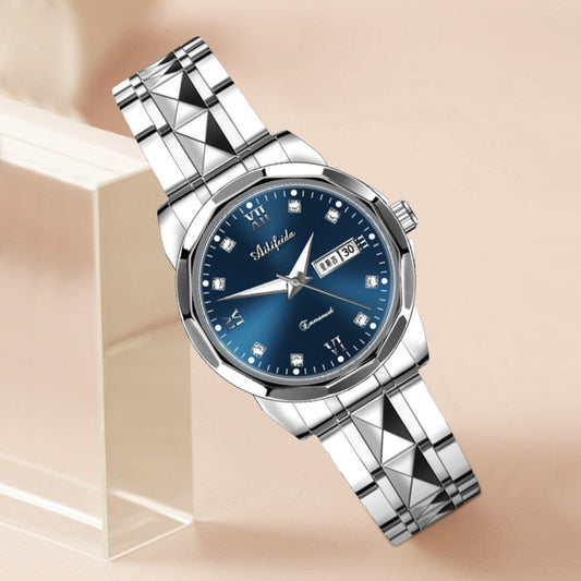 Ultra-Thin Luminous Steel Quartz Watch